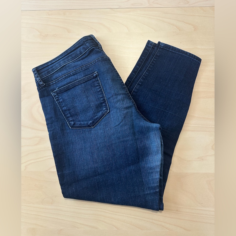 Women's Dark Blue Ankle Jeans